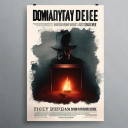 Create a film poster for a thriller movie titled 'Doomsday Device'