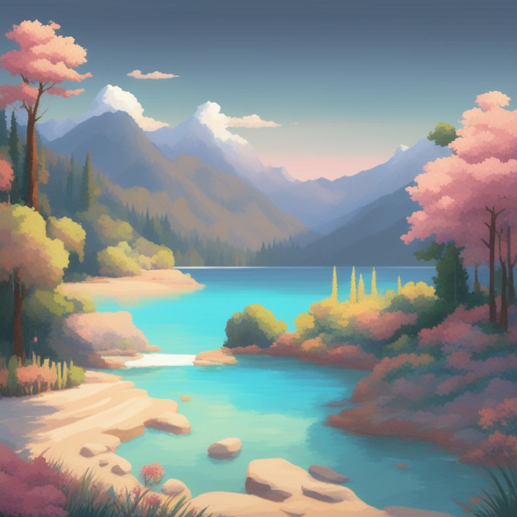 A piece of art created with soft, pastel colors, creating a calming and serene atmosphere.