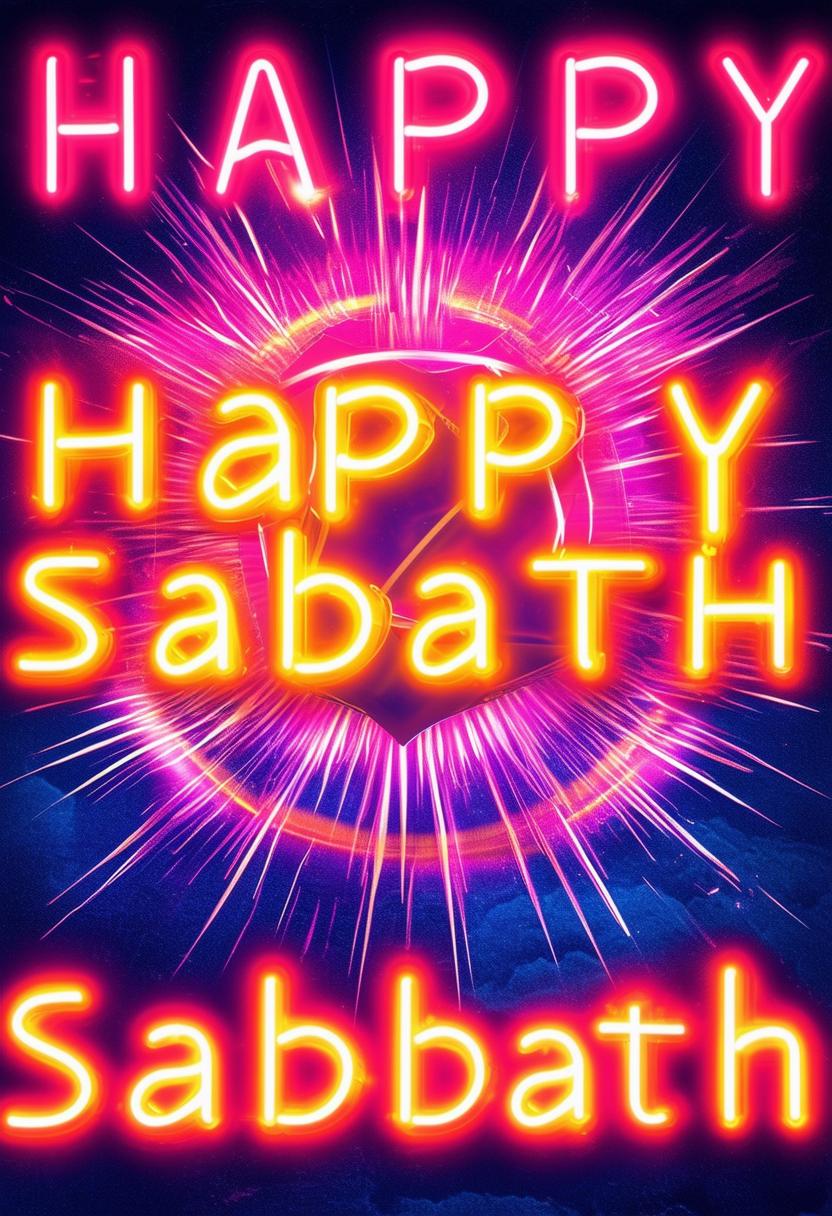 The request is for a 32k HD book cover for a Christian book named 'Happy Sabbath'