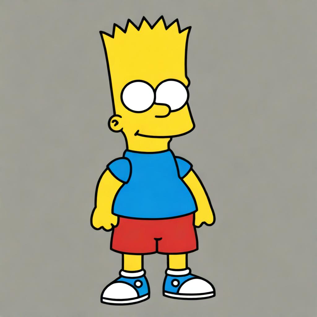 Generate an image of Bart Simpson, the iconic character from the Simpsons