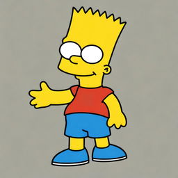 Generate an image of Bart Simpson, the iconic character from the Simpsons