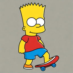 Generate an image of Bart Simpson, the iconic character from the Simpsons