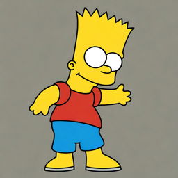 Generate an image of Bart Simpson, the iconic character from the Simpsons