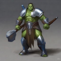 Generate an image of a paladin orc