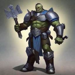 Generate an image of a paladin orc