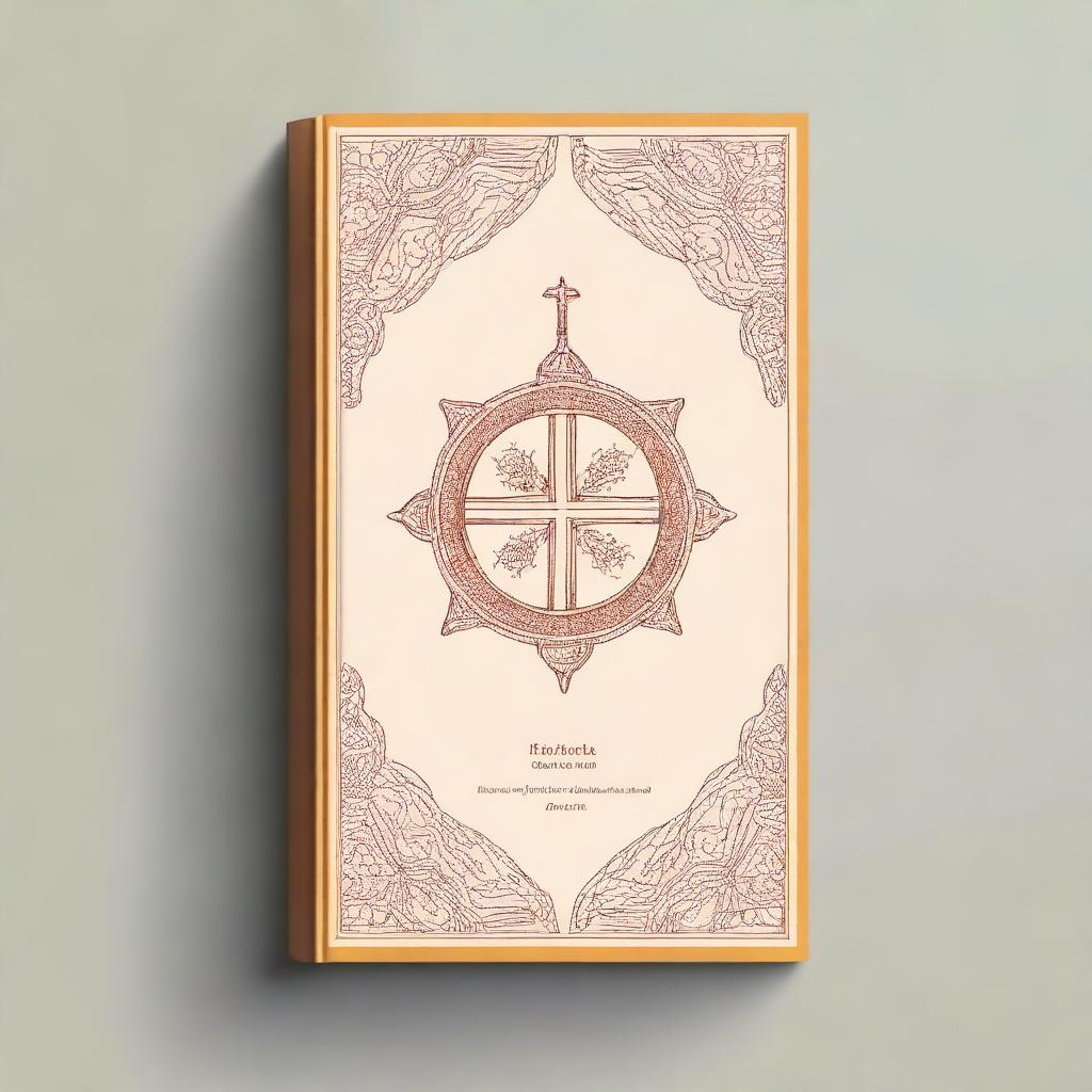 Generate an image of the front cover of a religious book