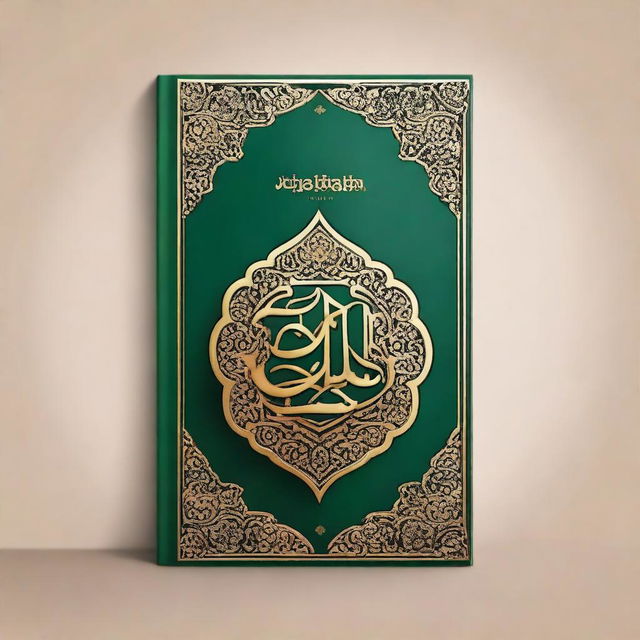 Design a book cover for an Islamic religious book named 'Ihya Ulumuddin'