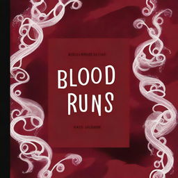 Create a book cover for 'Blood Runs Cold: A Fashion Exploration of Phobias' by Kate Jansene Dumolong