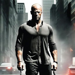 Create an image for an action movie starring Jason Statham