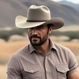 A profile picture of a man with a friendly and rugged appearance, wearing a classic, wide-brimmed cowboy hat.