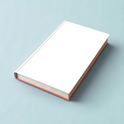 Generate an image of a blank book cover ready for customization