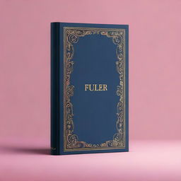 Generate an image of a blank book cover ready for customization