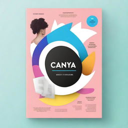 Generate a book cover for a book titled 'Is Canva an alternative to Photoshop???'