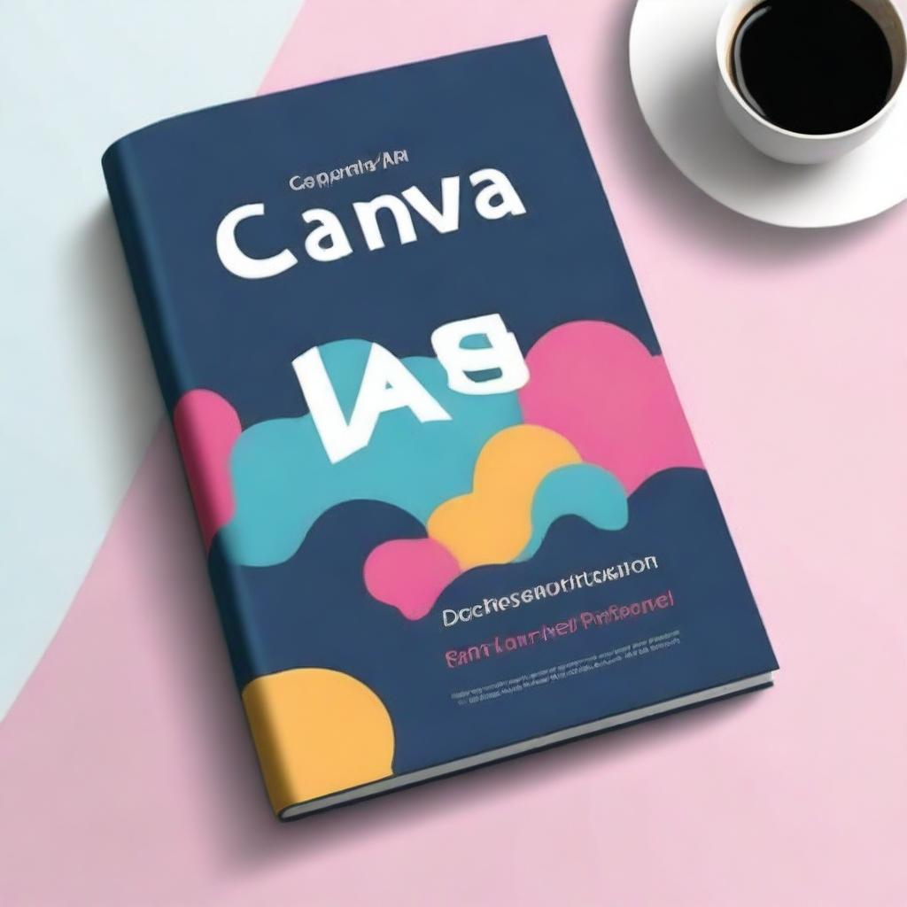 Generate a book cover for a book titled 'Is Canva an alternative to Photoshop???'