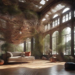 Generate a photorealistic scene that embodies the concept of complexity