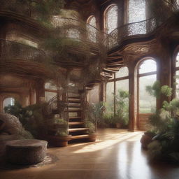 Generate a photorealistic scene that embodies the concept of complexity