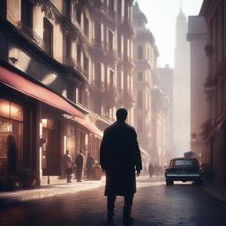 Create a cinematic illustration, capturing the essence of a dramatic scene as if it's a still from a movie