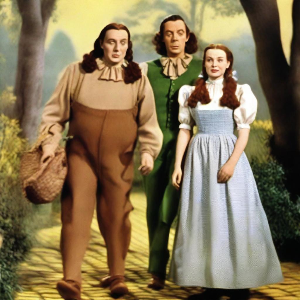 An adult Dorothy, based on descriptions from the book 'The Wizard of Oz', is seen with her husband