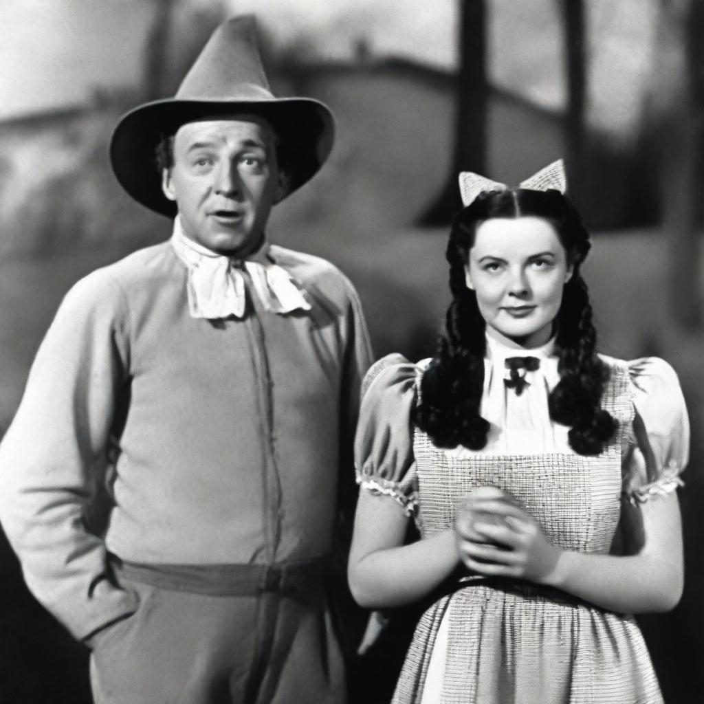 An adult Dorothy, based on descriptions from the book 'The Wizard of Oz', is seen with her husband