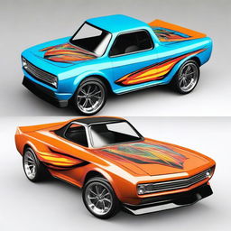 A Tofaş car redesigned as a Hot Wheels toy