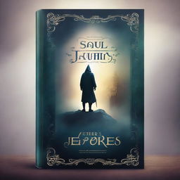 Create a fantasy book cover for a book titled 'Ether's Reverie' with a subtitle 'Soul's Journey'