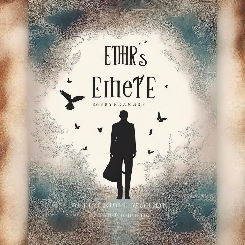 Create a book cover for a book titled 'Ether's Reverie' with a subtitle 'Soul's Journey'