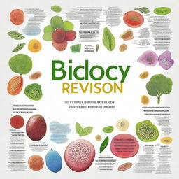 Create an image featuring the text 'Biology Revision for Senior 3' and 'By Ms