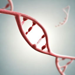 Generate an image featuring a DNA structure, typically found in a biology context