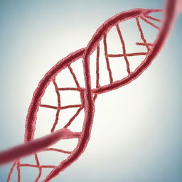 Generate an image featuring a DNA structure, typically found in a biology context