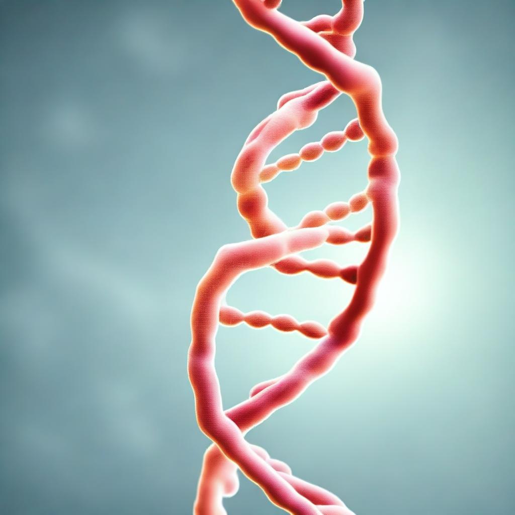 Generate an image featuring a DNA structure, typically found in a biology context