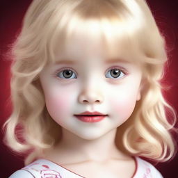 Generate an image of an adorable little girl