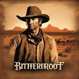 Create an image for a western movie called BITTERROOT