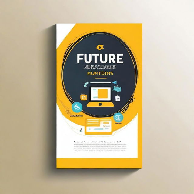 Create a book cover for an ebook named 'Future Wealth: Mastering the Future of Marketing'