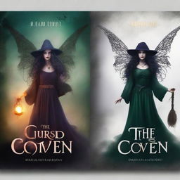 Design a book cover for 'The Cursed Coven'