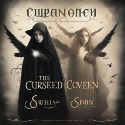 Design a book cover for 'The Cursed Coven'