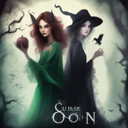 Design a book cover for 'The Cursed Coven'