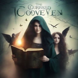 Design a book cover for 'The Cursed Coven'