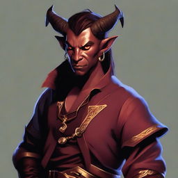 Generate an image of a tiefling bard character