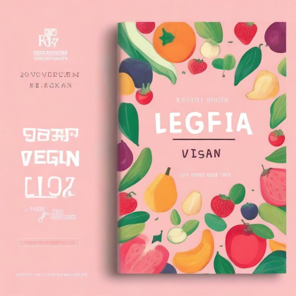 Create a Gen Z style Ebook cover for a vegan cookbook