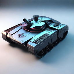 A futuristic military tank