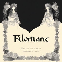 Create a pitch black image with the title 'FLORANTE AT LAURA' prominently displayed in a bold and dramatic font.