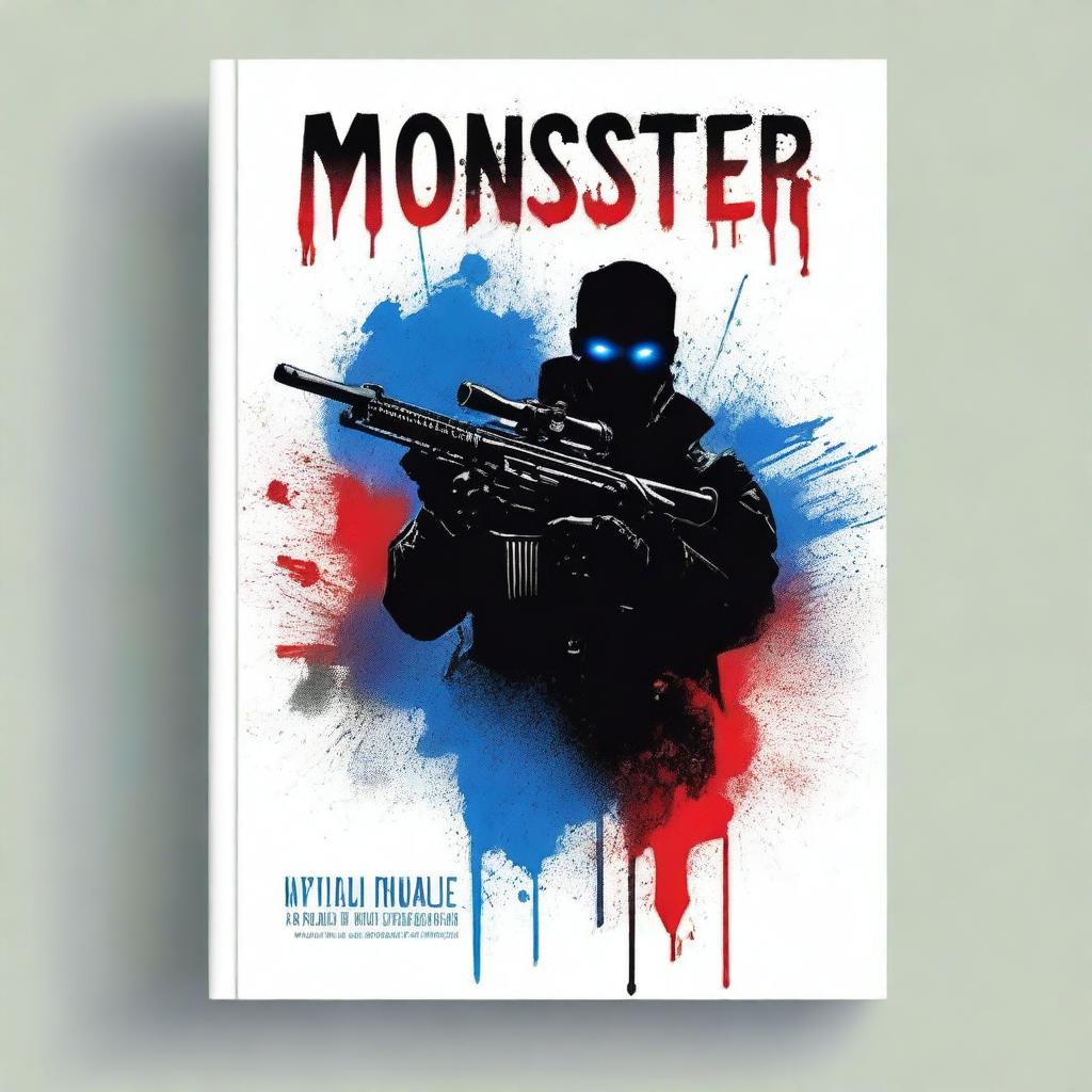 Design a book cover for a novel entitled 'MONSTER'