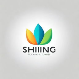 Generate a high-definition logo for a brand named 'Shining Stories'