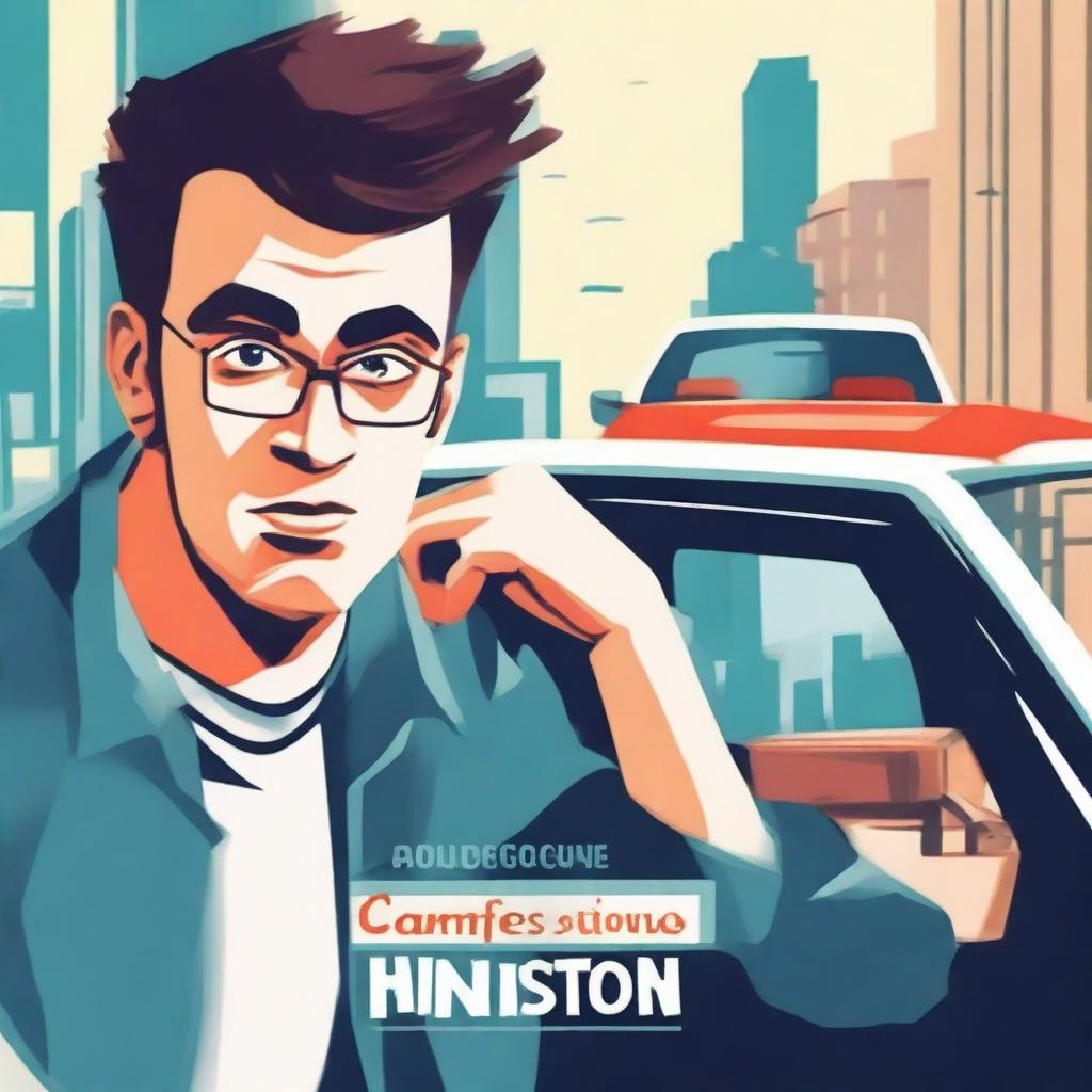 Create an image of a book cover for a novel titled 'Confessions of a Driving Instructor'