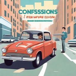 Create an image of a book cover for a novel titled 'Confessions of a Driving Instructor'