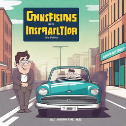 Create an image of a book cover for a novel titled 'Confessions of a Driving Instructor'