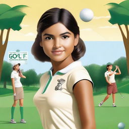 Create a movie poster for 'Golf Girl'