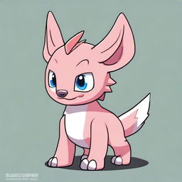 Generate an image of Salamon, a small and cute digital monster known as Digimon