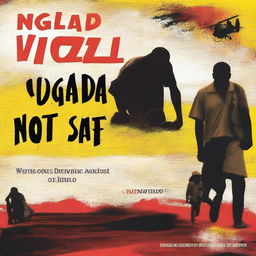 Create an English language book cover for 'Uganda Not Safe' by Rich Vozi