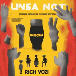 Create an English language book cover for 'Uganda Not Safe' by Rich Vozi